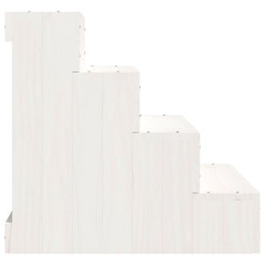 vidaXL Escalier pour animaux de compagnie Blanc 40x49x47 cm Pin massif