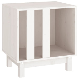 vidaXL Niche pour chien blanc 50x40x52 cm en pin massif