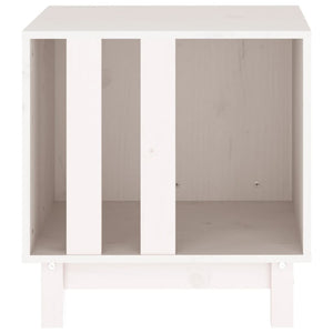 vidaXL Niche pour chien blanc 50x40x52 cm en pin massif