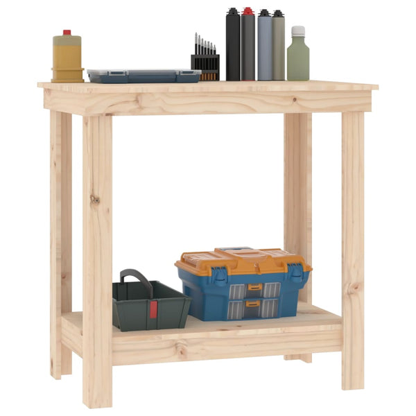 Werkbank Kiefer Massivholz 80x50x80 cm