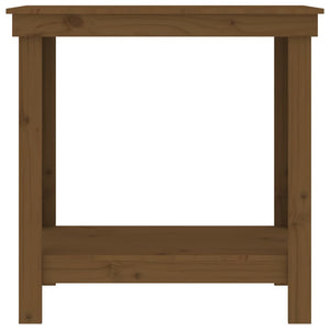 Werkbank Kiefer Massivholz Honigbraun 80 cm