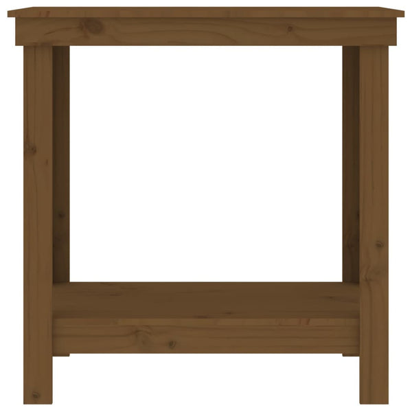 Werkbank Kiefer Massivholz Honigbraun 80 cm