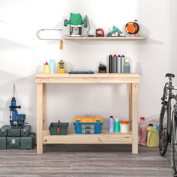 Werkbank Kiefer Massivholz 110x50x80 cm