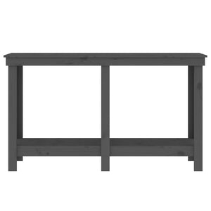 Werkbank Grau 140 cm Kiefer Massivholz