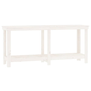 Werkbank Weiß Kiefer Massivholz 180 cm