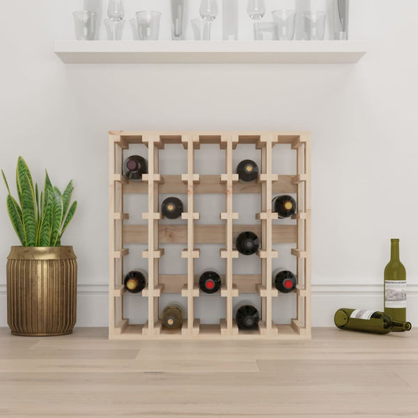 Weinregal aus Kiefernholz für 25 Flaschen