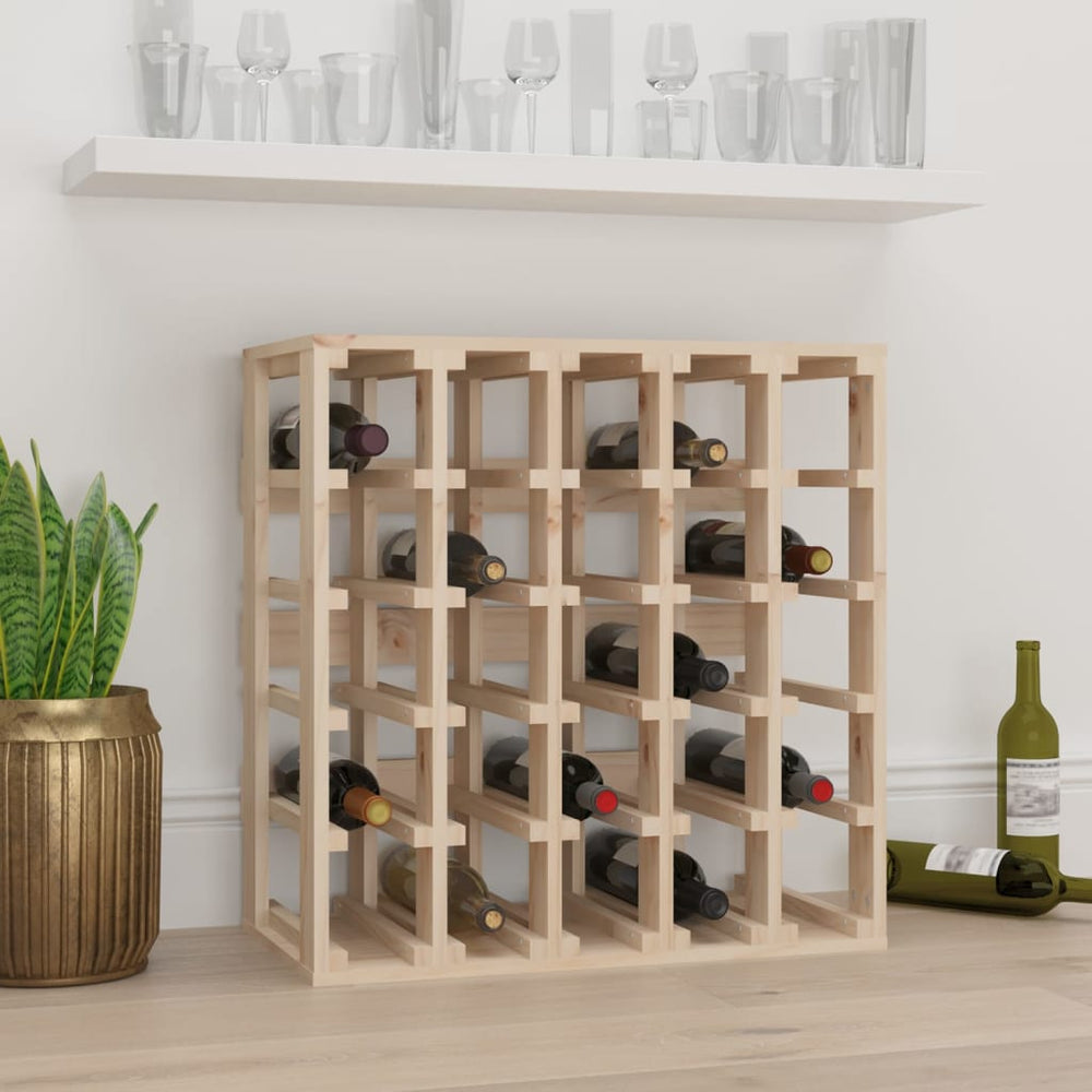 Weinregal aus Kiefernholz für 25 Flaschen