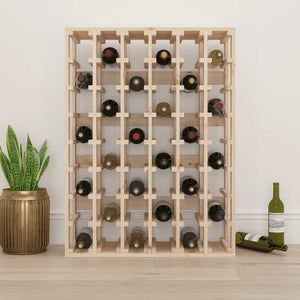 Weinregal aus Kiefernholz für 48 Flaschen