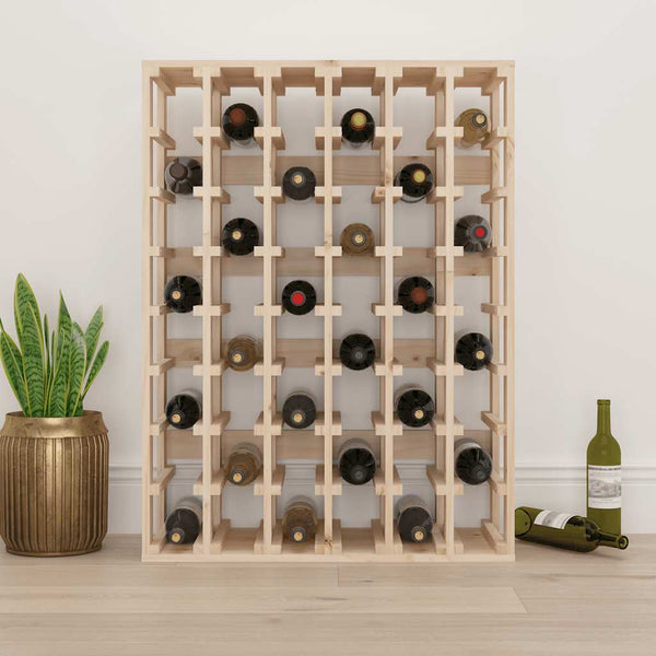 Weinregal aus Kiefernholz für 48 Flaschen