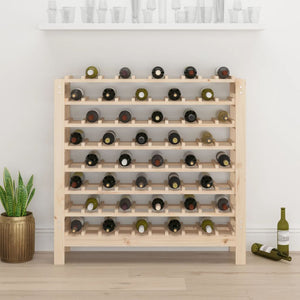 Weinregal aus Kiefernholz für 80 Flaschen