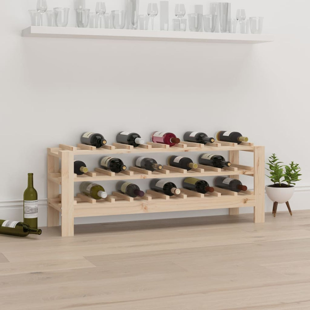 Weinregal aus Kiefernholz für 30 Flaschen