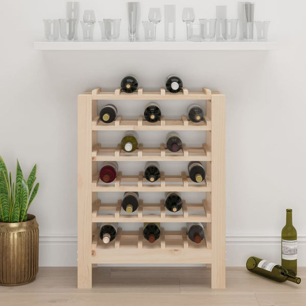 Weinregal aus Kiefernholz für 30 Flaschen