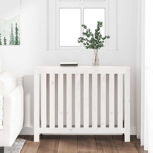 Weiße Heizkörperverkleidung Kiefer Massivholz 108,5cm