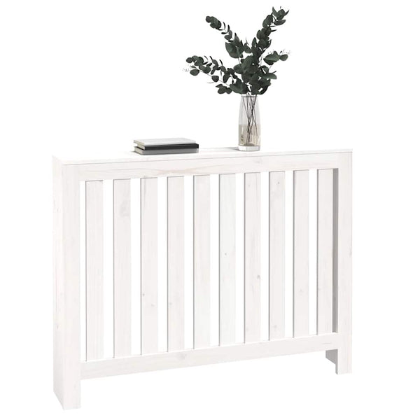 Weiße Heizkörperverkleidung Kiefer Massivholz 108,5cm