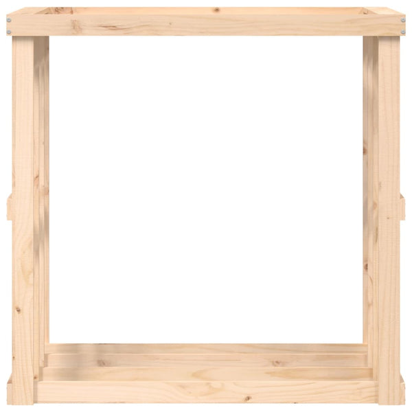 Outdoor Kaminholzregal Kiefer Massivholz