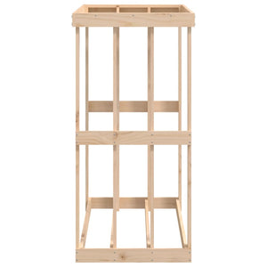Outdoor Kaminholzregal Kiefer Massivholz