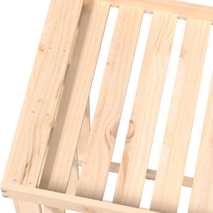 Outdoor Kaminholzregal Kiefer Massivholz