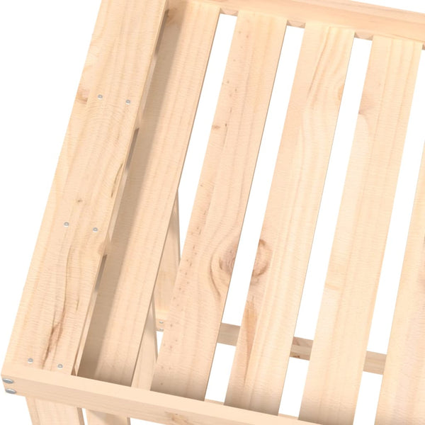 Outdoor Kaminholzregal Kiefer Massivholz
