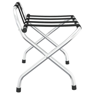 Gepäckträger mit Rückenlehne Silber 56 x 39 x 52 cm
