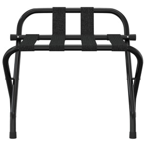 Gepäckablage mit Rückenlehne Schwarz 56x39x52 cm