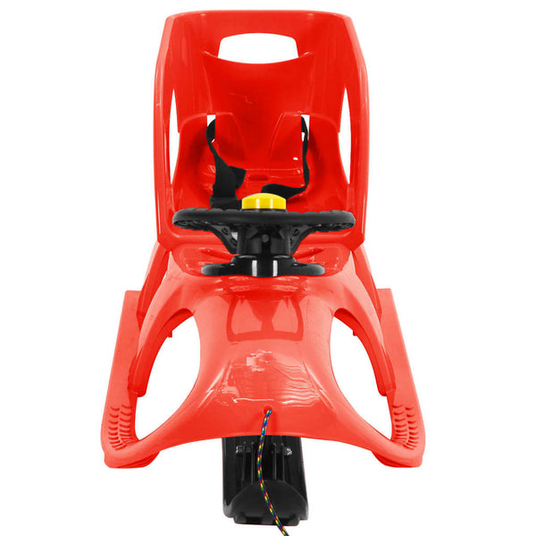 Kinderschlitten mit Lenkrad Rot