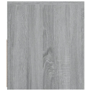 Nachttische 2 Stk. mit LEDs Grau Sonoma 60x35x40 cm