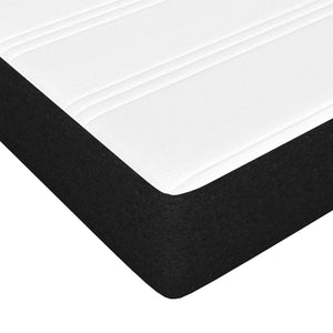 Lit coffre tapissier avec matelas vidaXL Noir 80x200 cm Tissu