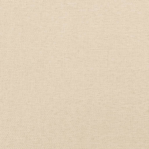 Boxspringbett mit Matratze Creme 120x200 cm Stoff