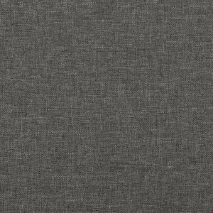 vidaXL Box Spring Bed with Mattress Dark Grey 140x190 cm Fabric