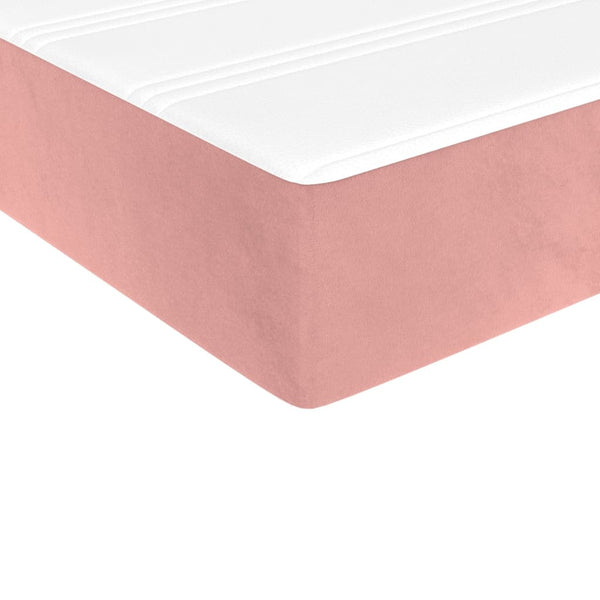 vidaXL Lit coffre avec matelas Rose 80x200 cm Velours