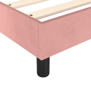 vidaXL Lit coffre avec matelas Rose 90x190 cm Velours