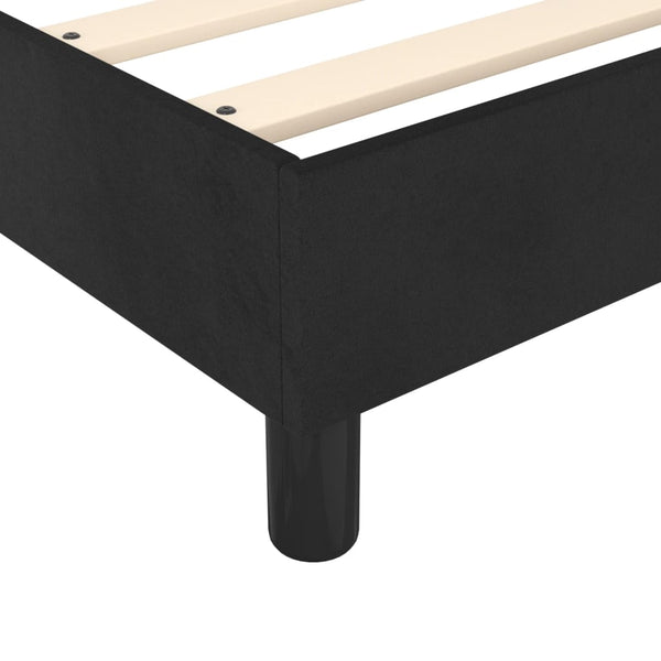 vidaXL Box Spring Bed with Mattress Black 180x200 cm Velvet