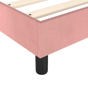 Boxspringbett mit Matratze Rosa 200x200 cm Samt