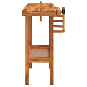 vidaXL Établi avec étaux 92x48x83 cm Bois d'acacia massif