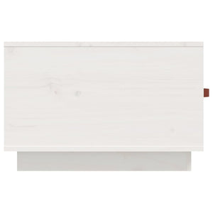 Weißer Couchtisch Kiefer Massivholz 60x53 cm