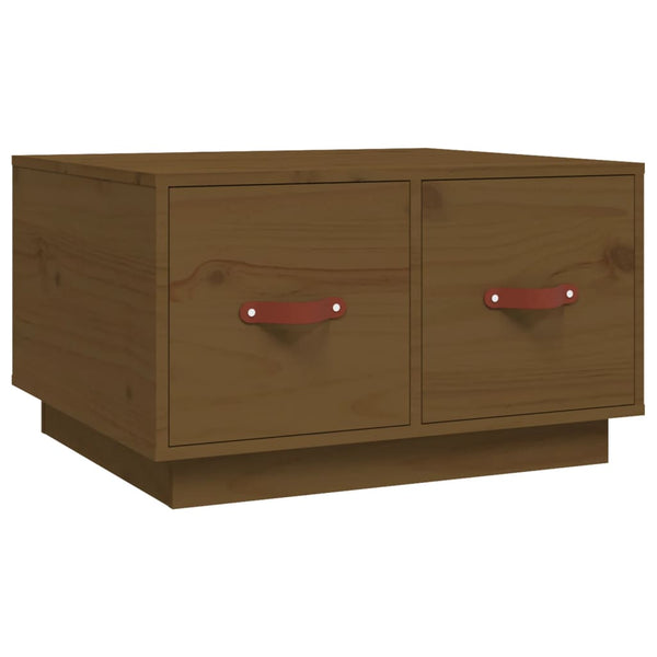 Couchtisch Kiefer Massivholz Honigbraun 60x53 cm