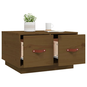 Couchtisch Kiefer Massivholz Honigbraun 60x53 cm