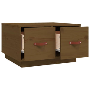 Couchtisch Kiefer Massivholz Honigbraun 60x53 cm