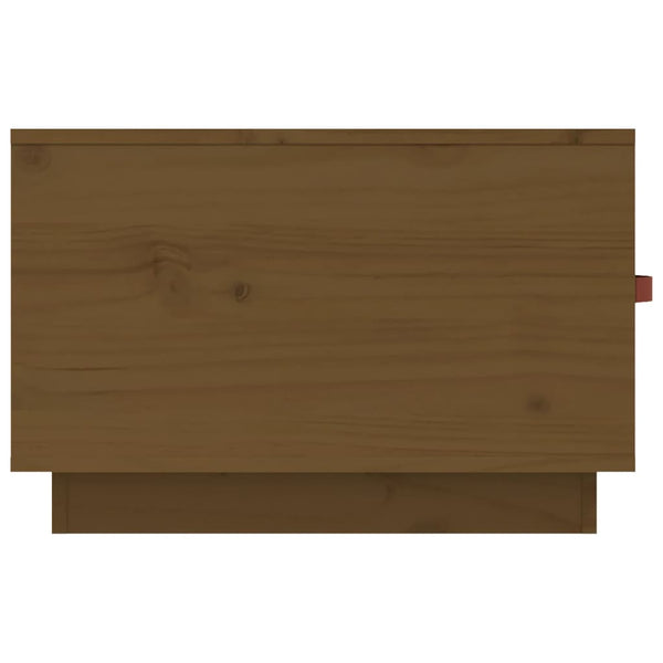 Couchtisch Kiefer Massivholz Honigbraun 60x53 cm