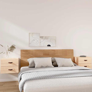 Wand-Nachttische 2er Set Kiefer 50x40 cm