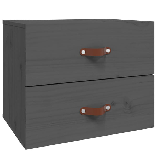Grauer Wand-Nachttisch 50x36x40 cm