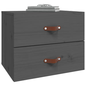 Grauer Wand-Nachttisch 50x36x40 cm