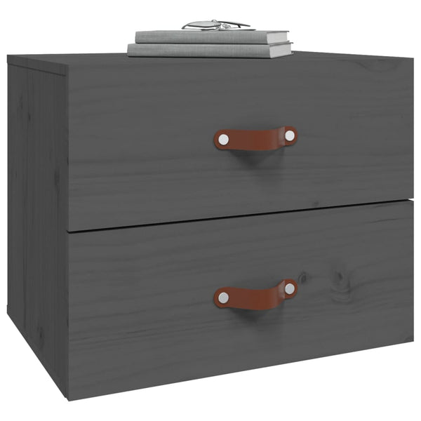 Grauer Wand-Nachttisch 50x36x40 cm