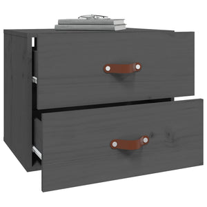 Grauer Wand-Nachttisch 50x36x40 cm