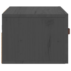 Wand-Nachttische Grau, 2er-Set