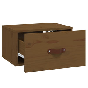 Wand-Nachttische 2er Set Honigbraun