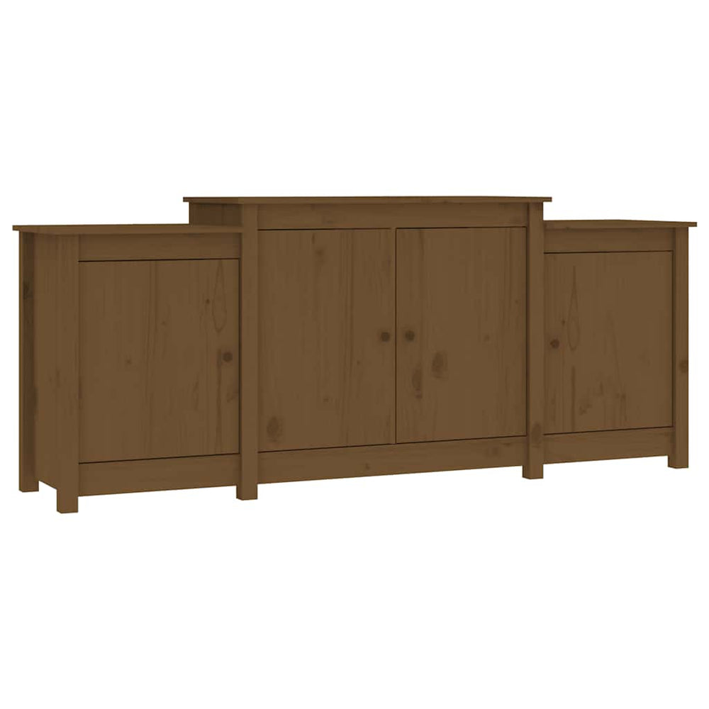 vidaXL Sideboard Honey Brown 164x37x68 cm Solid Pine Wood