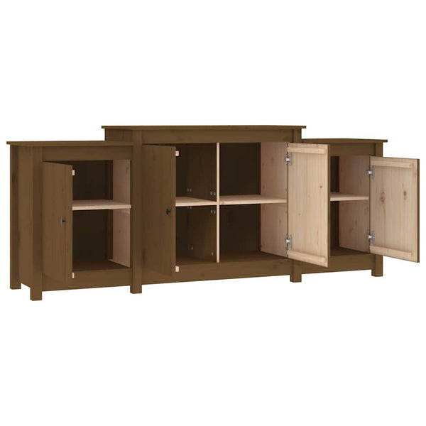 Sideboard Honigbraun 164 cm Kiefer Massivholz