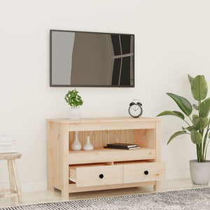 TV-Schrank Kiefer Massivholz 79 cm
