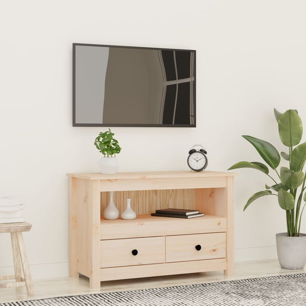 TV-Schrank Kiefer Massivholz 79 cm
